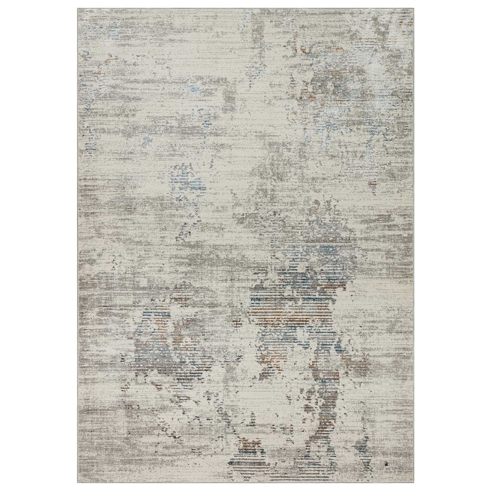 Dalia DAL10 Abstract Rugs in Ivory Multicolour